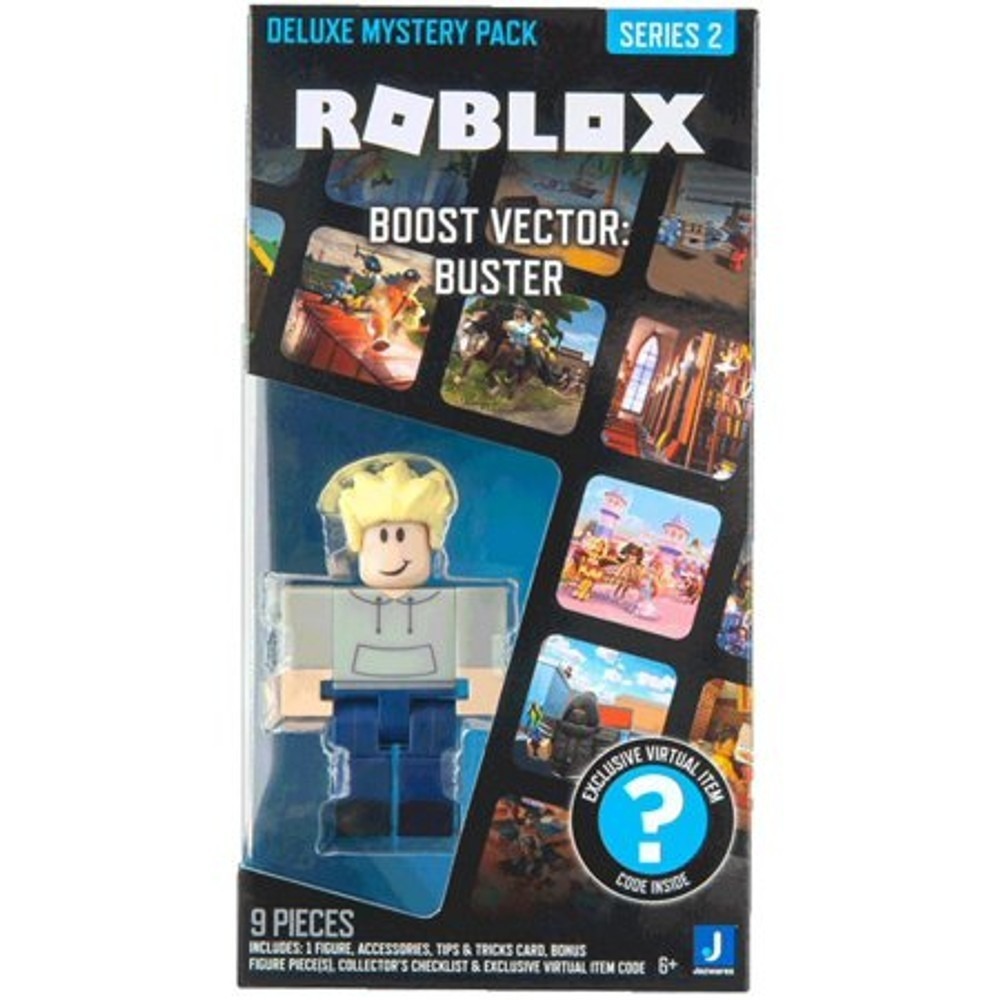 Roblox Deluxe Mystery Pack Series 2 Boost Vector Buster Figure Virtual Item Code